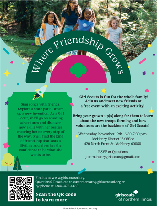 Girl Scouts of Northern Illinois flyer